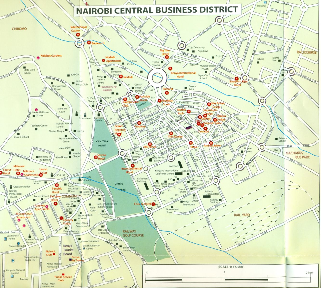 Mapa de Nairobi