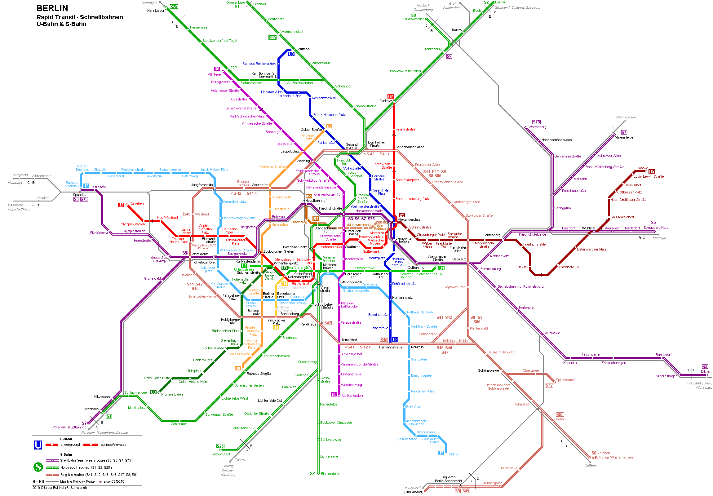 Mapa do Metro Berlim