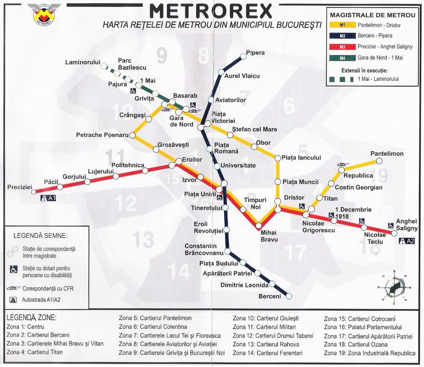 Mapa Metro Bucareste